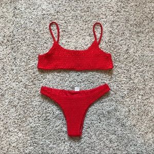 Red Smock Bikini